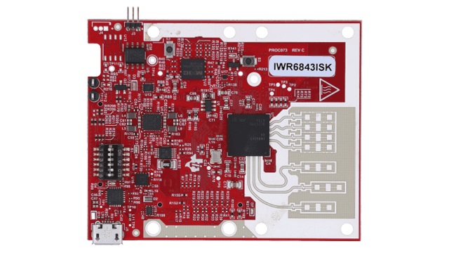 IWR6843ISK IWR6843 intelligent mmWave sensor standard antenna plug-in module top board image